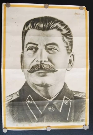 Stalin Joseph 50's Chinese Communist Propaganda Poster ch7802 (A24)