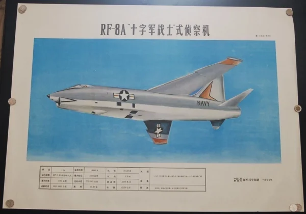 US Vought RF-8A Poster 1977 Press bsd22710