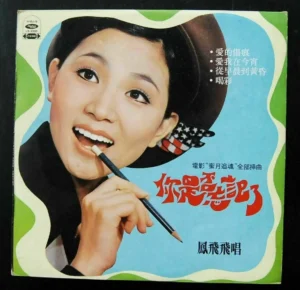 LP 鳳飛飛 Taiwan LP Fung Fei Fei lady hat