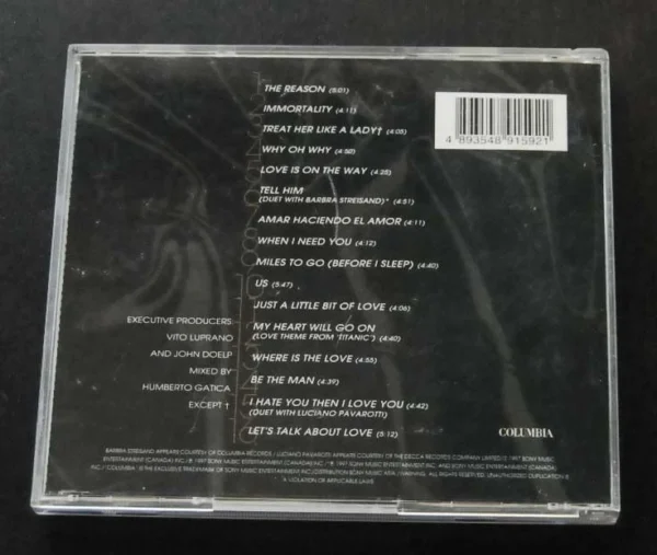 Celine Dion Let's Talk About Love CD
