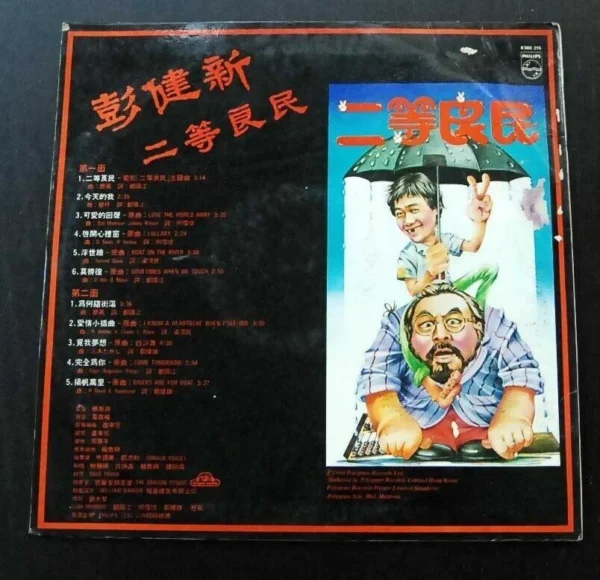 Benette Pang Kin San LP 彭健新 二等良民